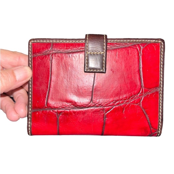 Dooney & Bourke Bags Dooney Bourke Passport Holder Wallet Red Croc